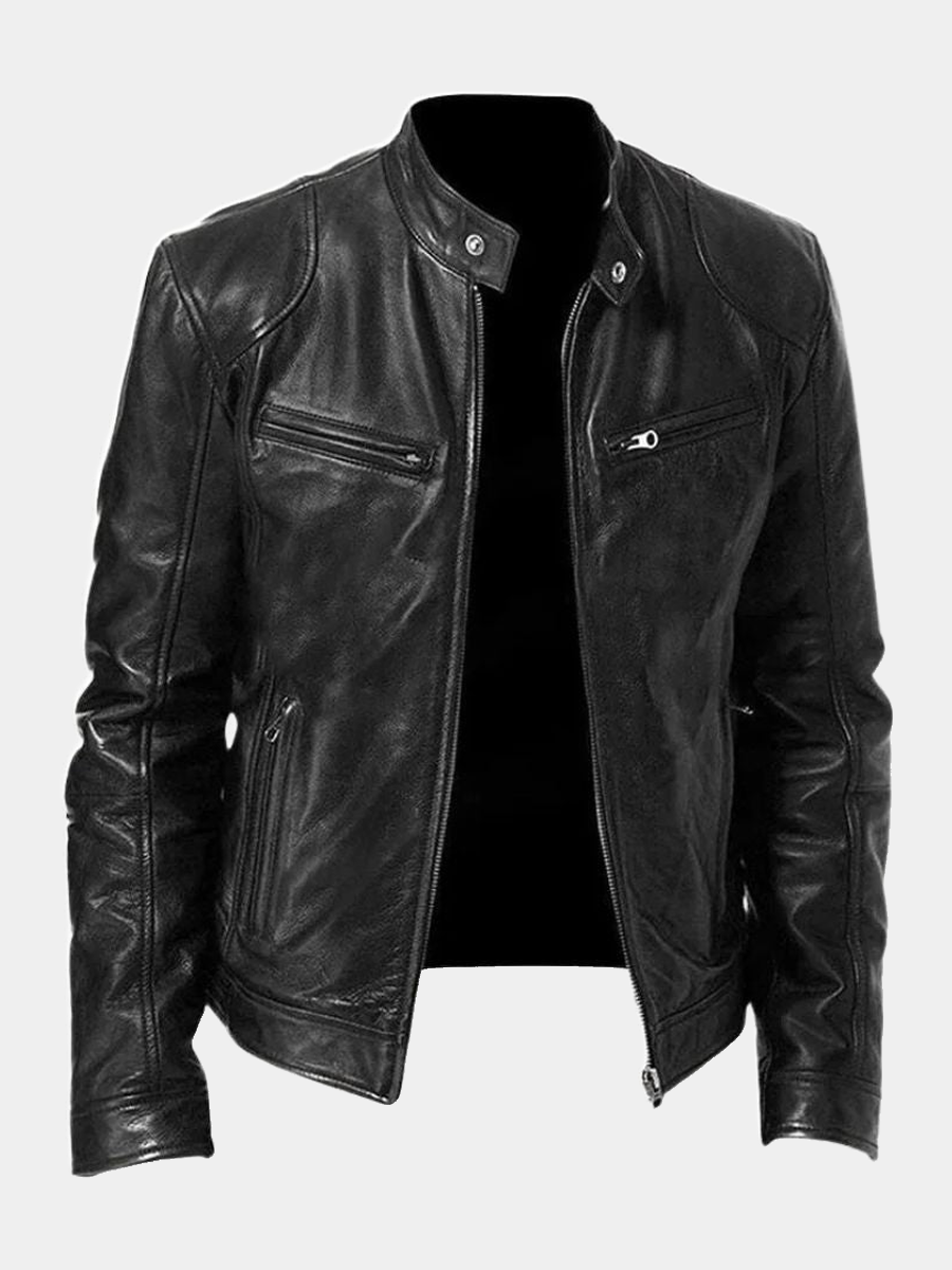 VALMORIE | Veste en cuir décontractée