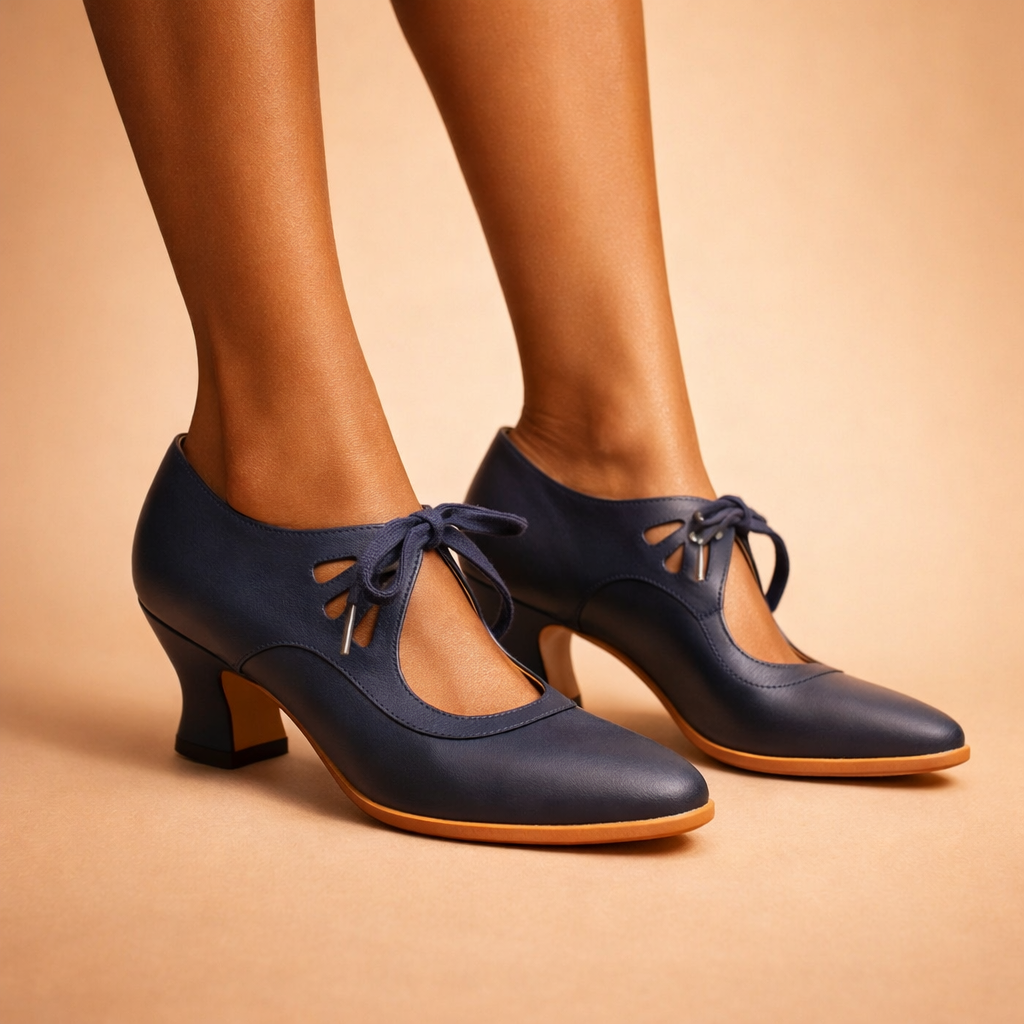 VALMORIE | Escarpins Lacés Rétro Sylvie