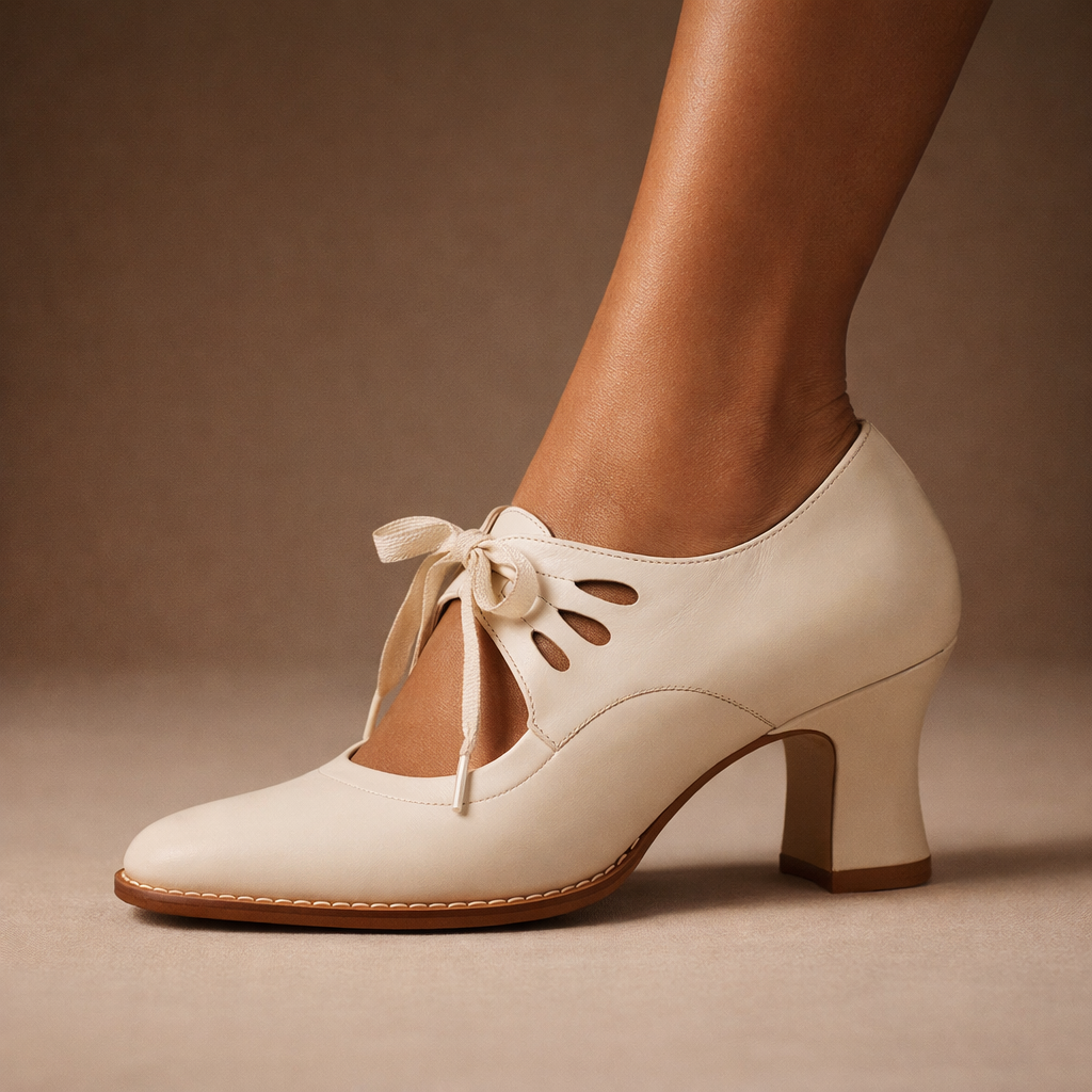 VALMORIE | Escarpins Lacés Rétro Sylvie