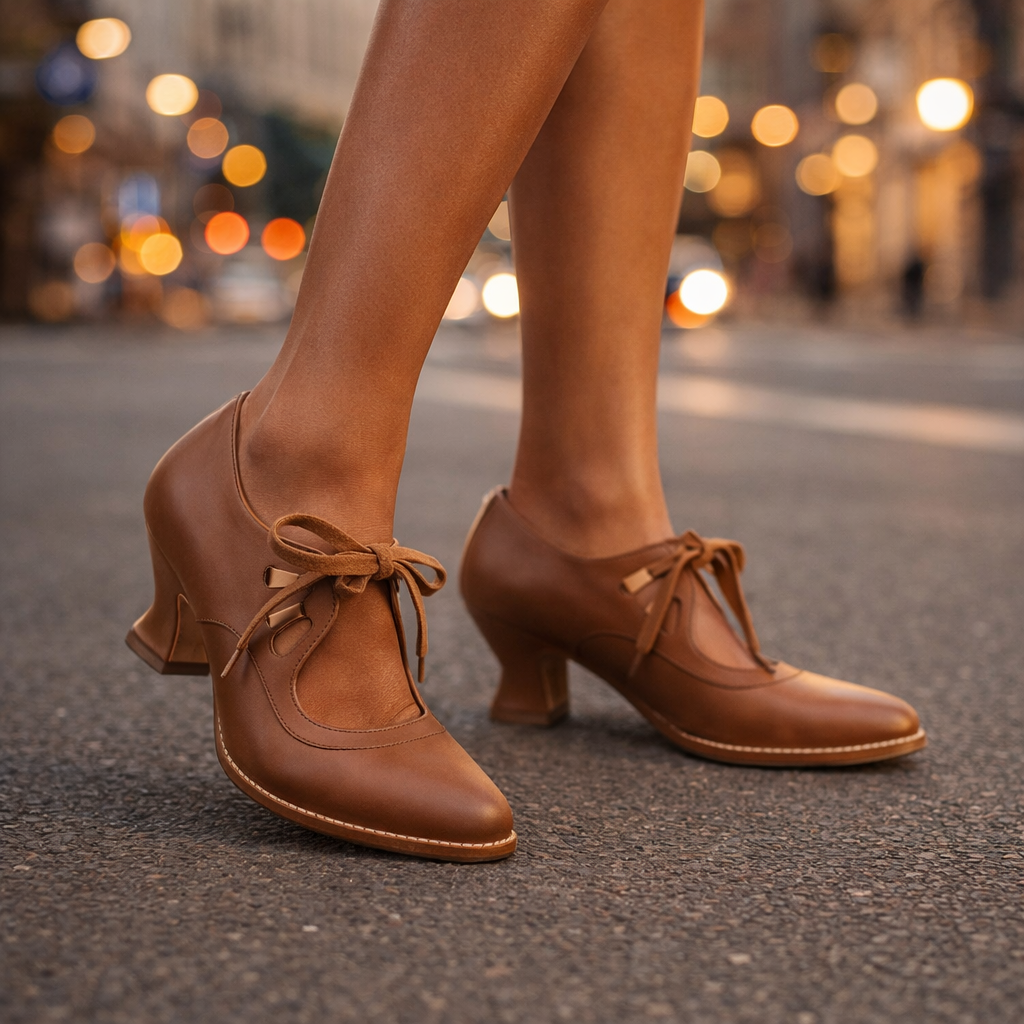 VALMORIE | Escarpins Lacés Rétro Sylvie