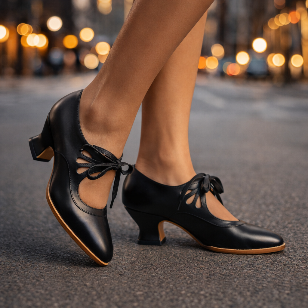 VALMORIE | Escarpins Lacés Rétro Sylvie