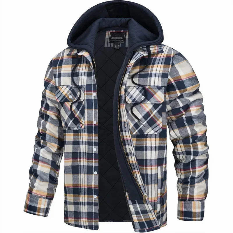 Claudio | Veste à Carreaux Chaude